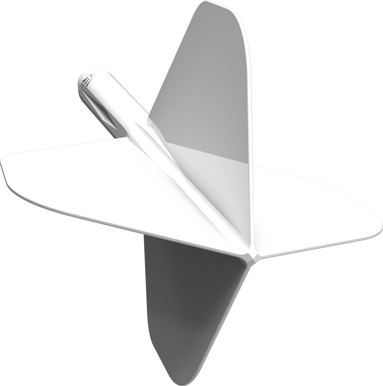 8 Flight – Sistema Di Alette Fisse In Plastica Con Alberi Rotanti – 3 Pezzi, Corti 19mm, Made In Japan - 2