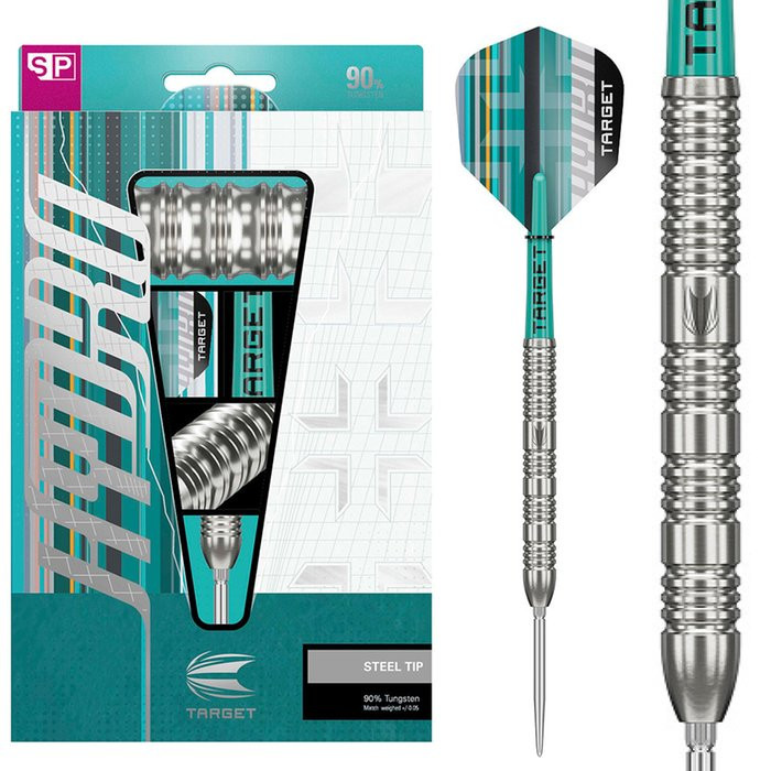 TARGET HYDRO 02 スティールダーツ 21g Target Hydro 02 Swiss Point Steel Tip Darts - 21g