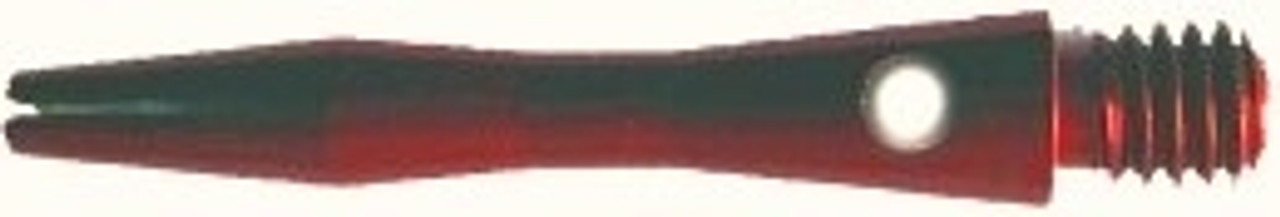 TARGET GRIP STYLE ALUMINUM DART SHAFTS WITH REPLACEABLE TOPS..RED SHORT 