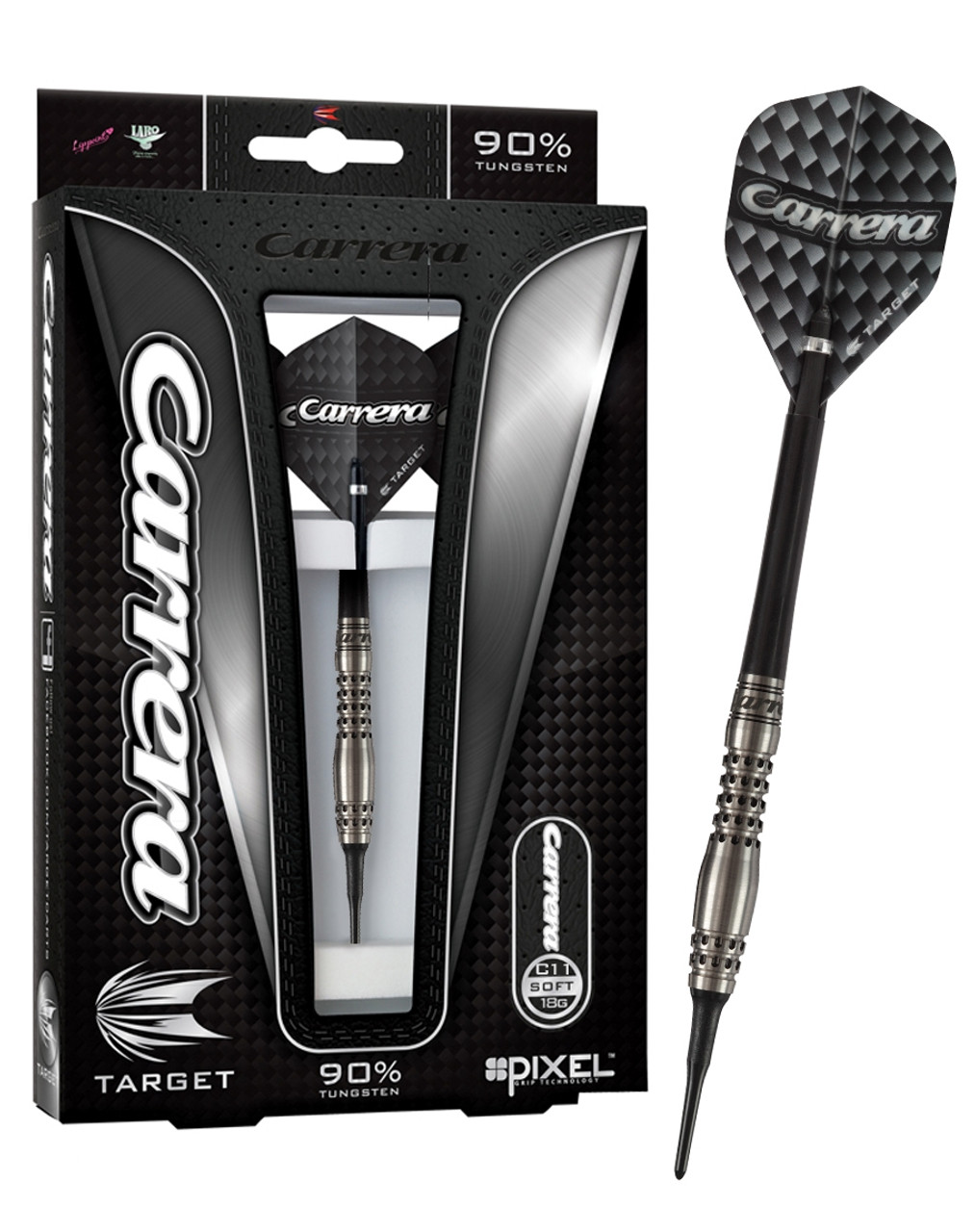 Carrera C11 Soft Tip Darts | 18g, 2ba Threads | Target Darts