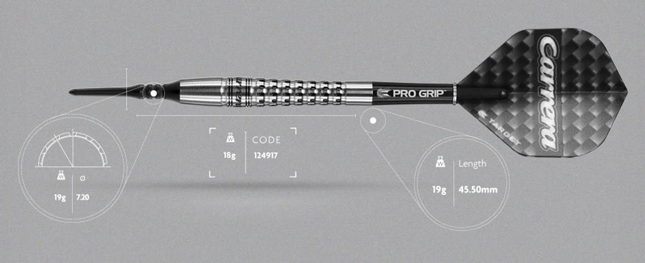 Carrera C19 Soft Tip Darts | Pixel Grip, 18g | Target Darts