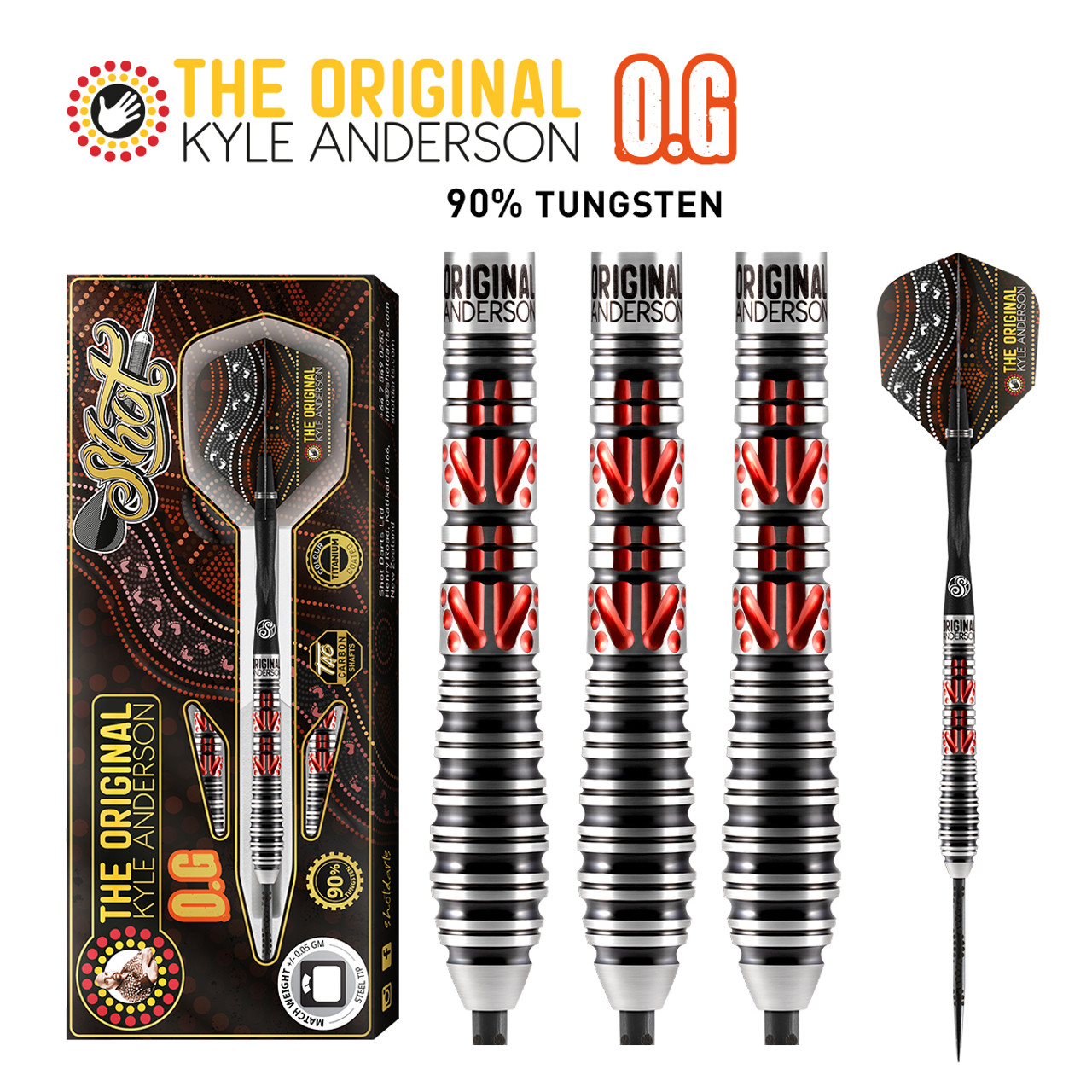 Anderson O.G Steel Tip Darts 90% -