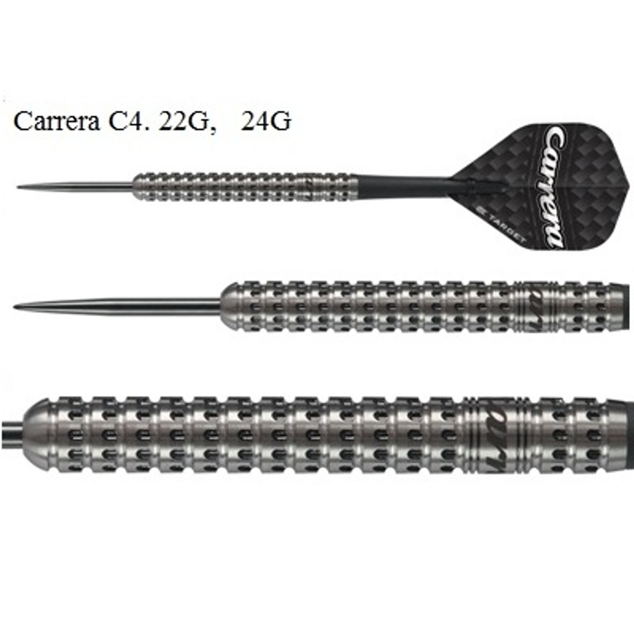 Target Carrera C4 Steel Tip 90% Tungsten Darts - 20g