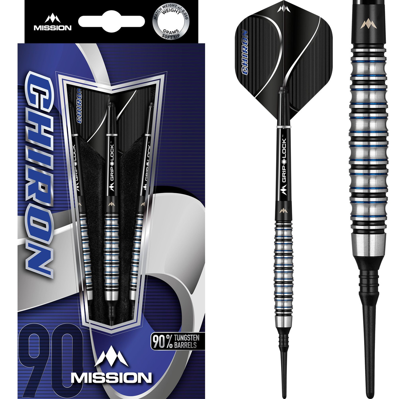 misson darts crypt M2 ソフト＆スティールセット Mission Crypt Darts - Steel Tip - M2 - Black & Gold