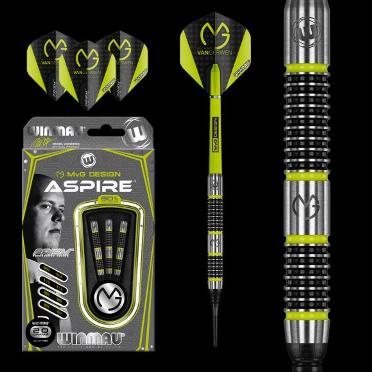 MvG Aspire Soft Tip Darts - 20g