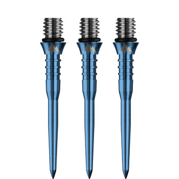 Mission - Titan Pro - Titanium Conversion Dart Points - Soft to Steel - Grooved - 30mm - Solid Blue Mission - Titan Pro - Titanium Conversion Dart Points - Soft to Steel - Grooved - 30mm - Solid Blue