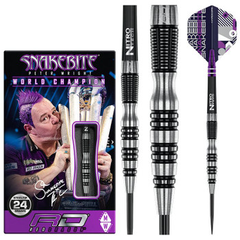 Red Dragon Peter Wright Black Racer 24g Steel Tip Red Dragon Peter Wright Black Racer 24g Steel Tip