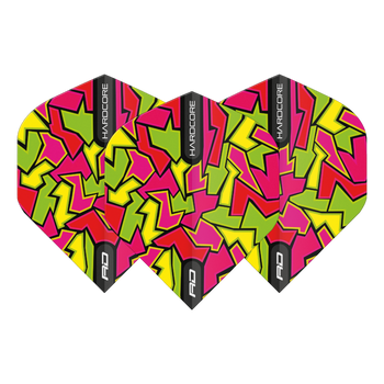 Red Dragon Hardcore Radical Red Crackle Standard Flights Red Dragon Hardcore Radical Red Crackle Standard Flights