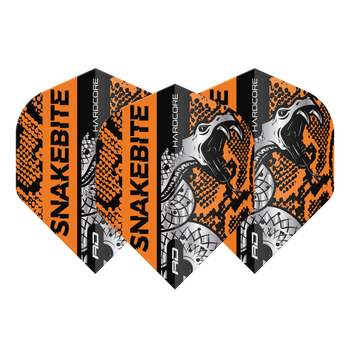 Red Dragon Players Extra Thick Hardcore Snakebite Coiled Snake Orange Standard Flights Red Dragon Players Extra Thick Hardcore Snakebite Coiled Snake Orange Standard Flights