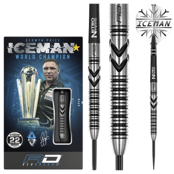 Red Dragon Iceman Gerwyn Price Thunderbolt Steel Tip- 22g Red Dragon Iceman Gerwyn Price Thunderbolt Steel Tip- 22g