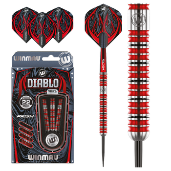 Winmau Diablo Parallel Steel Tip Darts 22g