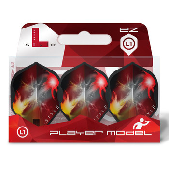 L-style L1 EZ Fusion Mensur Suljovic Type B Signature Champagne Flights - Black L-style L1 EZ Fusion Mensur Suljovic Type B Signature Champagne Flights - Black