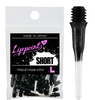 L-style Short Lippoint 2-tone Black L-style Short Lippoint 2-tone Black
