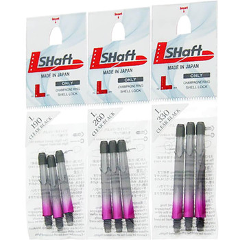 L-style Straight Locked Clear Black / Pink 2 Tone L-Shaft L-style Straight Locked Clear Black / Pink 2 Tone L-Shaft