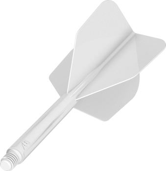 Mission Force 90 - New Moulded Flight & Shaft System - White- Standard No6  Medium Mission Force 90 - New Moulded Flight & Shaft System - White- Standard No6  Medium