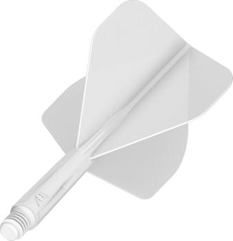 Mission Force 90 - New Moulded Flight & Shaft System -White- Standard No2- Short Mission Force 90 - New Moulded Flight & Shaft System -White- Standard No2- Short