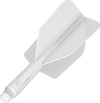 Mission Force 90 - New Moulded Flight & Shaft System -White- Slim- Short Mission Force 90 - New Moulded Flight & Shaft System -White- Slim- Short