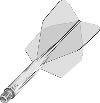 Mission Force 90 - New Moulded Flight & Shaft System -Clear- Standard No6-Tweenie Mission Force 90 - New Moulded Flight & Shaft System -Clear- Standard No6-Tweenie