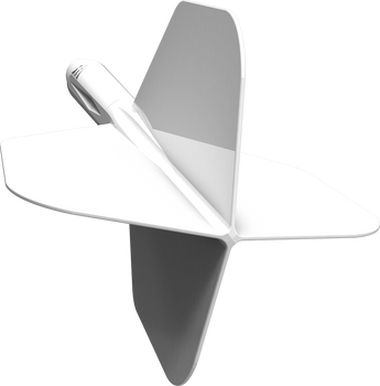 Mission Force 90 - New Moulded Flight & Shaft System -White- Standard No6-Tweenie Mission Force 90 - New Moulded Flight & Shaft System -White- Standard No6-Tweenie