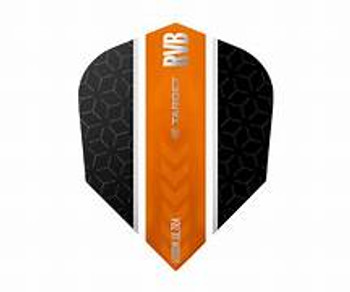 Target RVB Vision Blk/Orange Stripe No.6 Flights - Small Standard Target RVB Vision Blk/Orange Stripe No.6 Flights - Small Standard