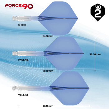 Mission Force 90 Gradient - Transparent Blue-No2-Short Mission Force 90 Gradient - Transparent Blue-No2-Short
