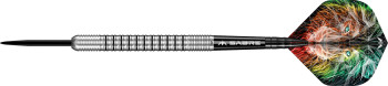 Mission Dominik Grüllich - Steel Tip - 95% Tungsten - Silver-Black Rings 21.5g Mission Dominik Grüllich - Steel Tip - 95% Tungsten - Silver-Black Rings 21.5g