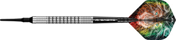 Mission Dominik Grüllich - Soft Tip - 95% Tungsten - Silver-Black Rings 18g Mission Dominik Grüllich - Soft Tip - 95% Tungsten - Silver-Black Rings 18g