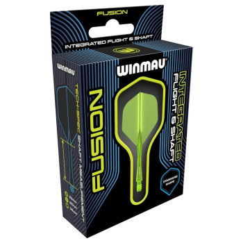 Winmau Fusion Neon Yellow NO2 Flights Short Winmau Fusion Neon Yellow NO2 Flights Short