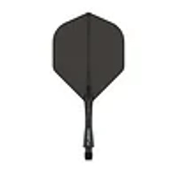 Winmau Fusion Solid Black NO2 Flights Short Winmau Fusion Solid Black NO2 Flights Short