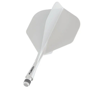 Winmau Fusion White NO2 Flights Short Winmau Fusion White NO2 Flights Short