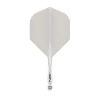 Winmau Fusion White NO2 Flights Short Winmau Fusion White NO2 Flights Short