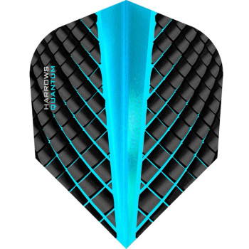 5 sets Harrows QUANTUM Standard - Aqua Blue/Black 5 sets Harrows QUANTUM Standard - Aqua Blue/Black