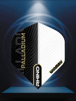 Winmau Rhino Black & White Dart Flights Winmau Rhino Black & White Dart Flights