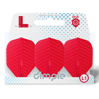 L-style L1 EZ Dimple Flights - Red L-style L1 EZ Dimple Flights - Red
