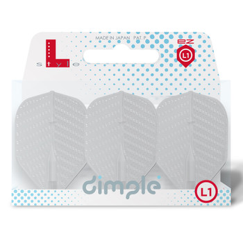 L-style L1 EZ Dimple Flights - White L-style L1 EZ Dimple Flights - White