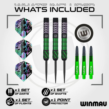 WINMAU MIKE MALONEY STEEL TIP 90% - 24g WINMAU MIKE MALONEY STEEL TIP 90% - 24g