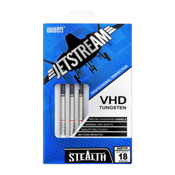 ONE80 Jetstream Stealth 2ba Soft Tip Darts - 18g