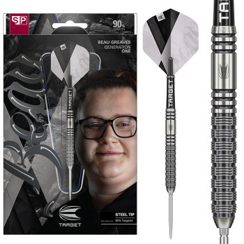 Target Beau Greaves G1 Swiss Point Steel Tip Darts 25g
