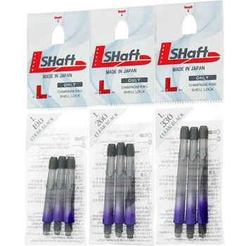 L-style Straight Locked Clear Black / Purple 2 Tone 330
