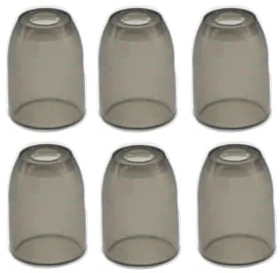 L-Style Plastic Champagne Ring Clear Black