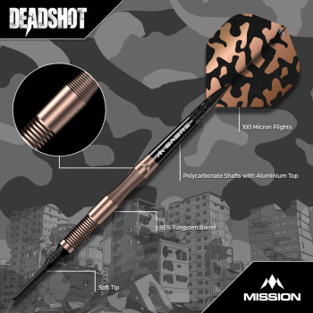 Mission Deadshot Soft Tip Darts - 19g