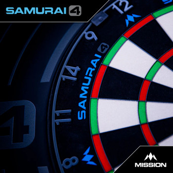 Mission Samurai 4 Graphite Grey Steel Tip Dartboard