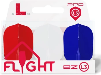 L-Style L3EZ Shape Flights - Red/White/Blue