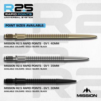 Mission R2.5 Rapid Points GV1 - Black