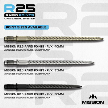 Mission R2.5 Rapid Points RVX - Black