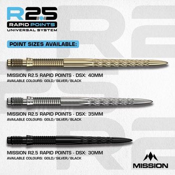 Mission R2.5 Rapid Points DSX - Silver