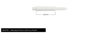 Harrows Clic Standard Short 2ba Dart Shafts - White, 23mm, 23,