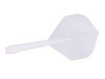 L-Style Bar Lip 1/4" Flight Shaft Combo - White L-Style Bar Lip 1/4" Flight Shaft Combo - White