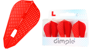 L-Style "Flight Z" Dimpled Champagne Flight in Red