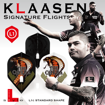 L-Style L1c Jelle Klaasen V3 Signature Champagne Flights - Black L-Style L1c Jelle Klaasen V3 Signature Champagne Flights - Black